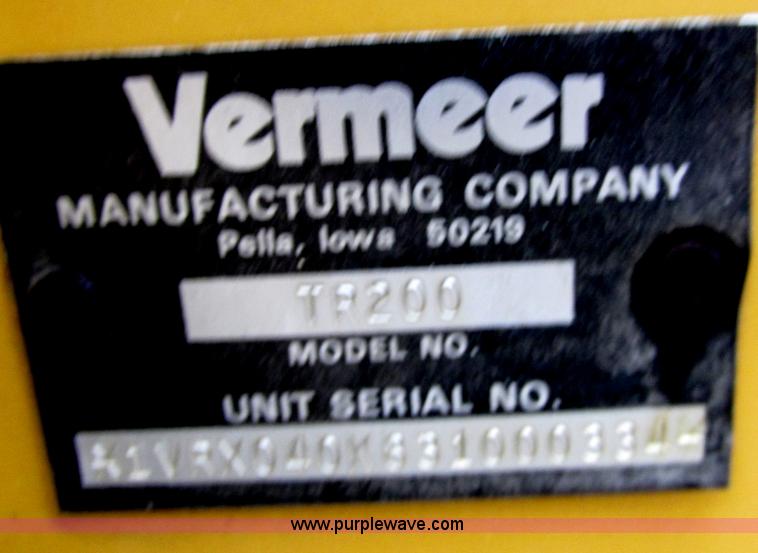 image for item F5456 Vermeer RT200 trencher