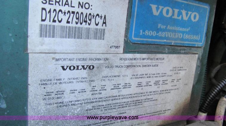 image for item G2184 2003 Volvo VNL semi truck