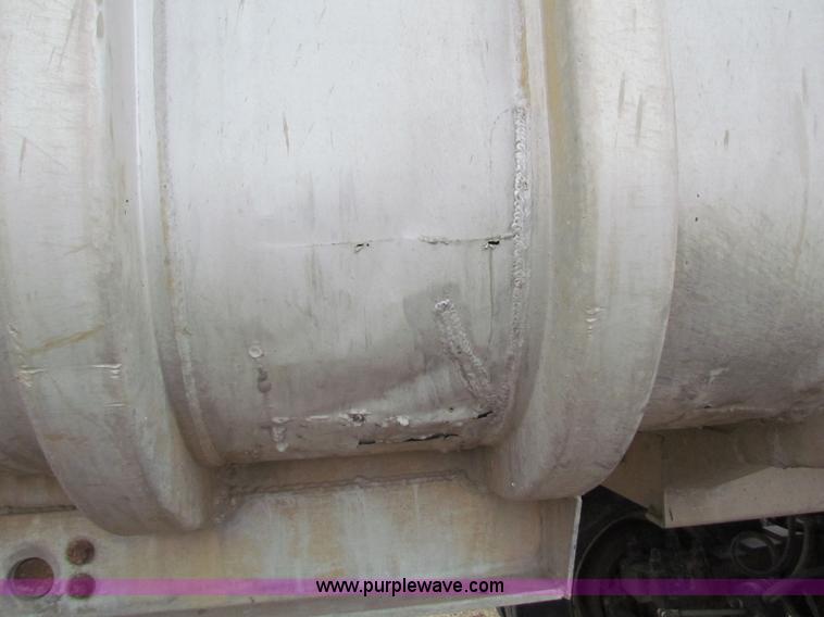 image for item G4376 1980 shop built 28' aluminum barrel end dump trailer