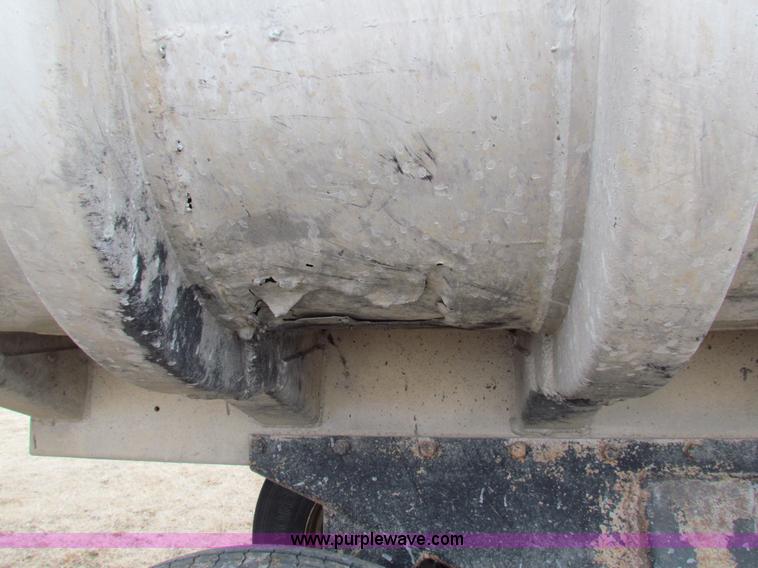 image for item G4376 1980 shop built 28' aluminum barrel end dump trailer