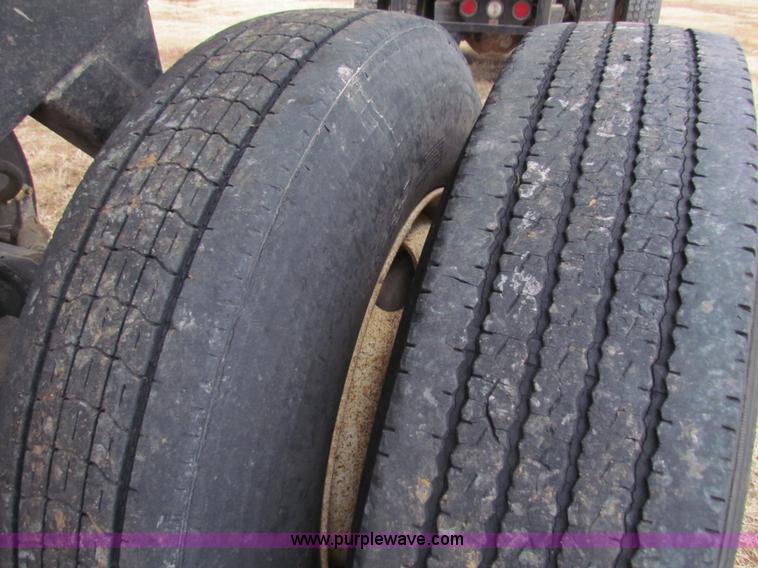 image for item G4376 1980 shop built 28' aluminum barrel end dump trailer