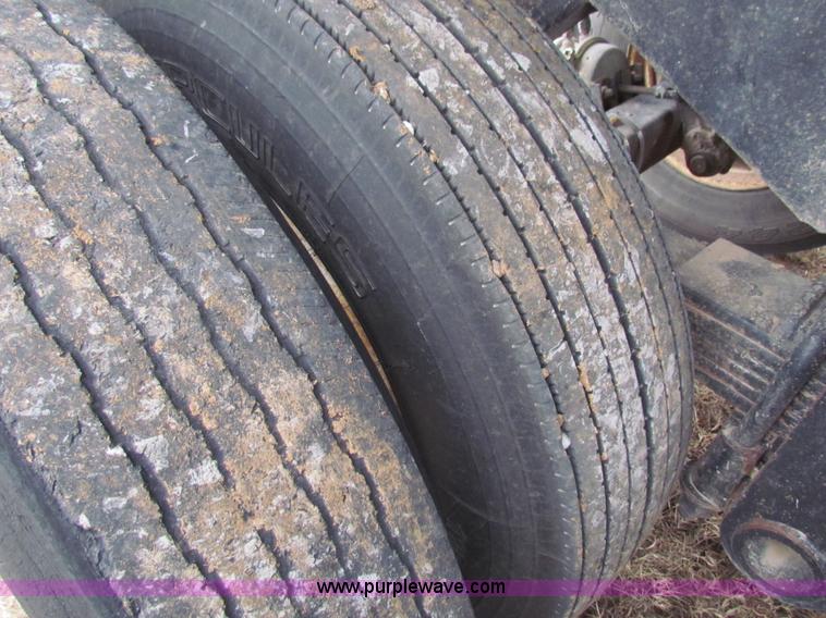 image for item G4376 1980 shop built 28' aluminum barrel end dump trailer