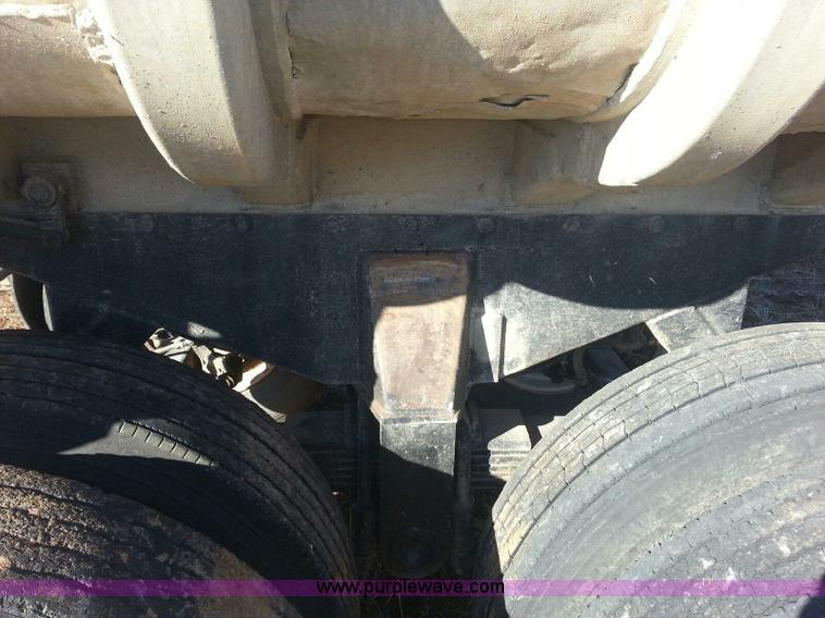 image for item G4376 1980 shop built 28' aluminum barrel end dump trailer