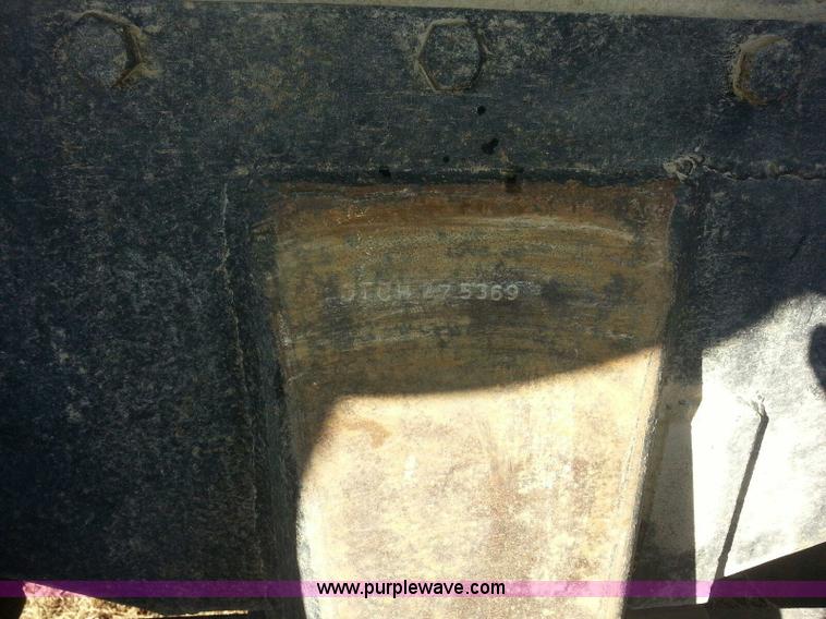 image for item G4376 1980 shop built 28' aluminum barrel end dump trailer