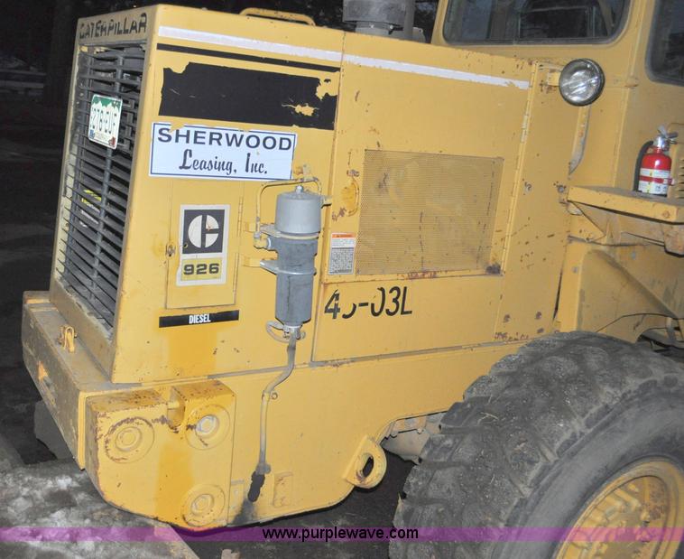 image for item G6209 1987 Caterpillar 926 wheel loader