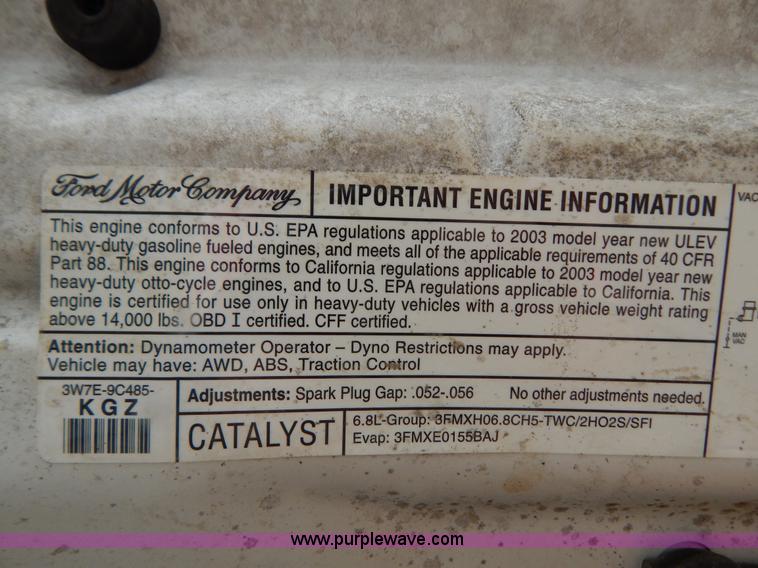 image for item H3945 2003 Ford F450 dump bed truck