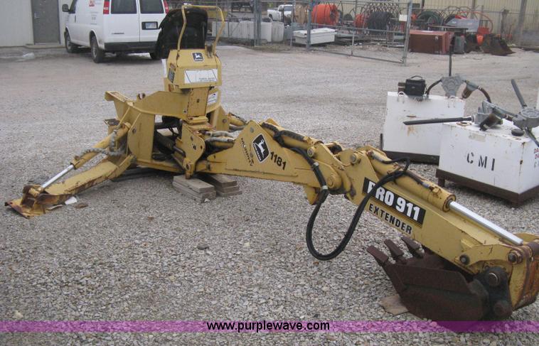 image for item H4343 John Deere Pro 911 Extender skid steer backhoe attachment