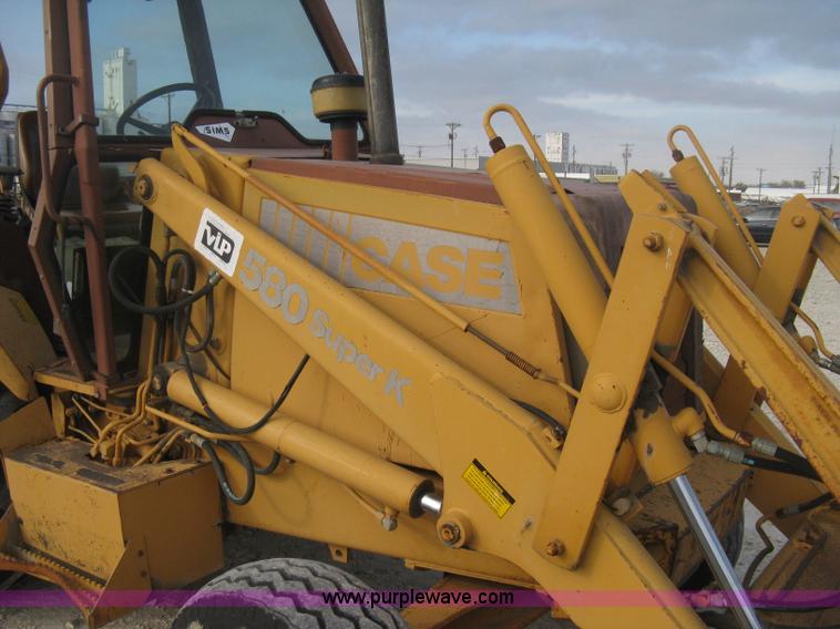 image for item H4344 1991 Case 580 Super K Construction King backhoe
