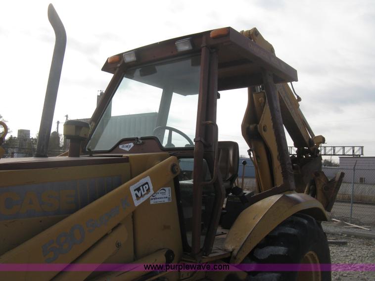 image for item H4344 1991 Case 580 Super K Construction King backhoe