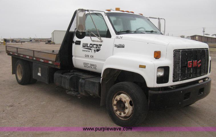 image for item H4402 1994 GMC TopKick Lo Pro flatbed truck