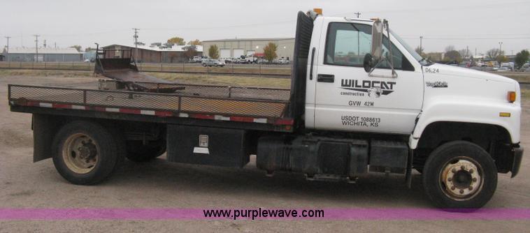 image for item H4402 1994 GMC TopKick Lo Pro flatbed truck