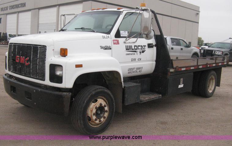 image for item H4402 1994 GMC TopKick Lo Pro flatbed truck