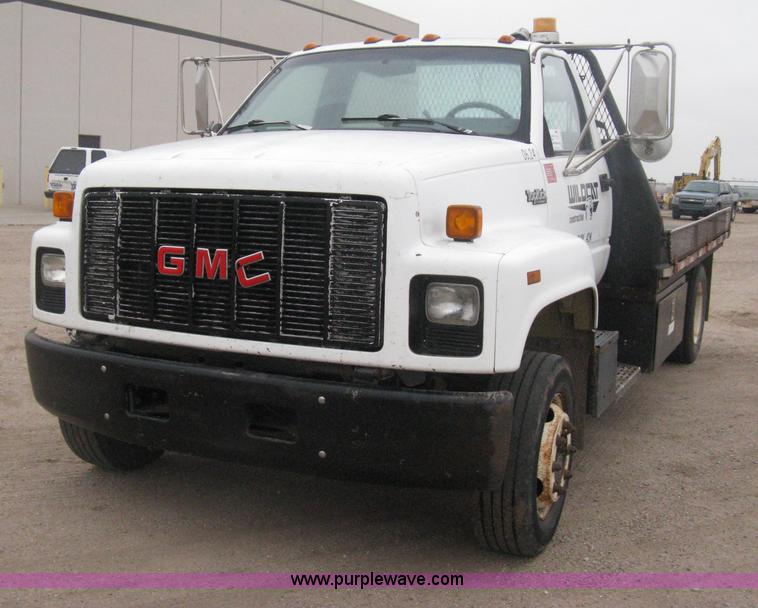 image for item H4402 1994 GMC TopKick Lo Pro flatbed truck