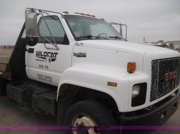 image for item H4402 1994 GMC TopKick Lo Pro flatbed truck