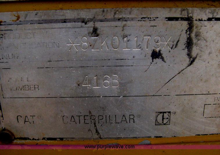 image for item H4412 1994 Caterpillar 416B backhoe