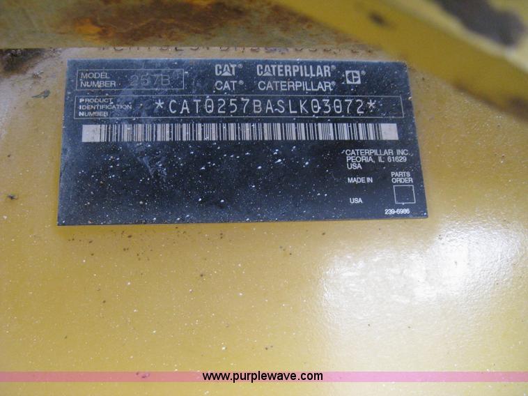 image for item H4413 2005 Caterpillar 257B skid steer