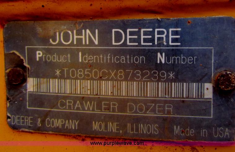 image for item H7271 1999 John Deere 850C dozer