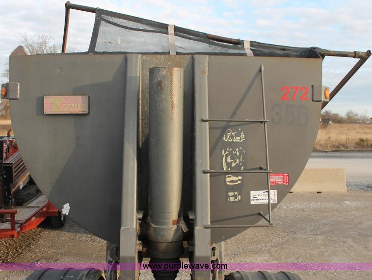 image for item H8416 1998 Travis barrel end dump trailer