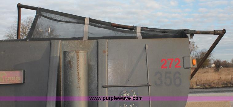 image for item H8416 1998 Travis barrel end dump trailer