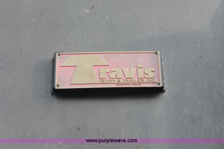 image for item H8416 1998 Travis barrel end dump trailer