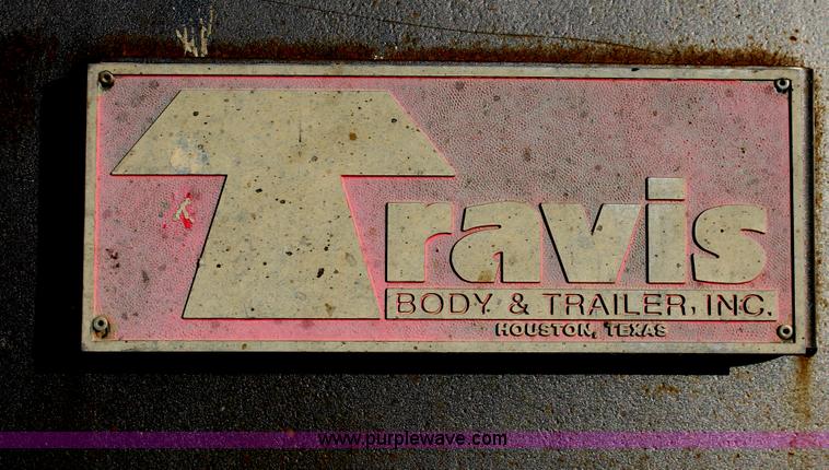 image for item H8418 1998 Travis barrel end dump trailer