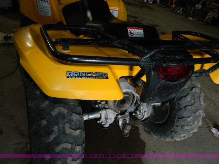 image for item AZ9106 2007 Honda TRX420FM Rancher ATV