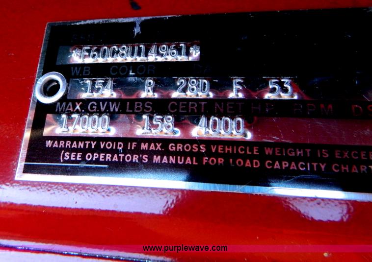 image for item AZ9110 1958 Ford F600 grain truck