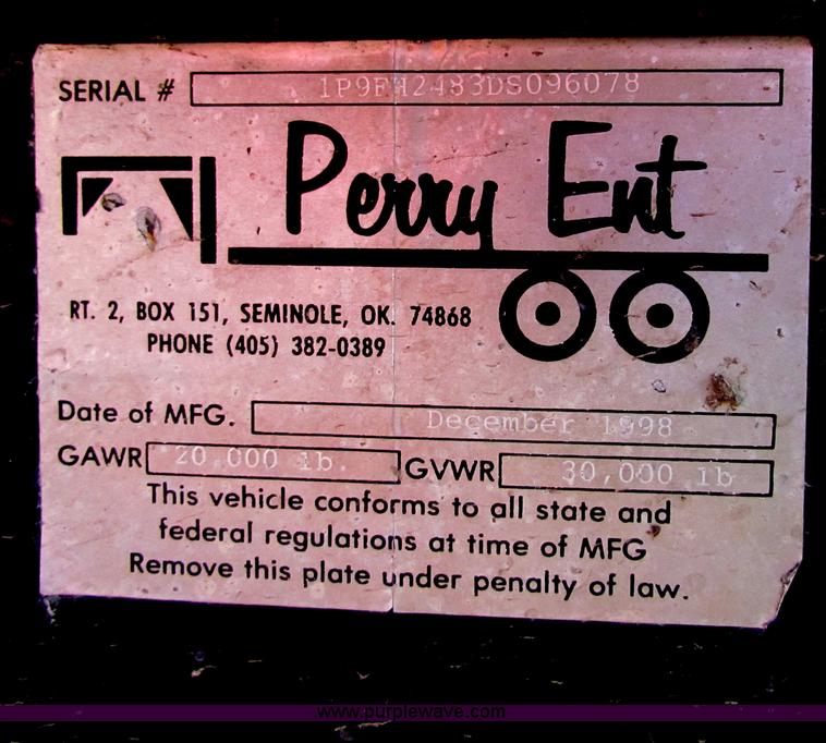 image for item G4397 1998 Perry 48' equipment trailer