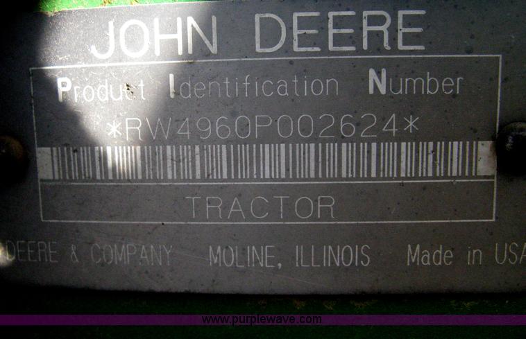 image for item H4334 1992 John Deere 4960 MFWD tractor