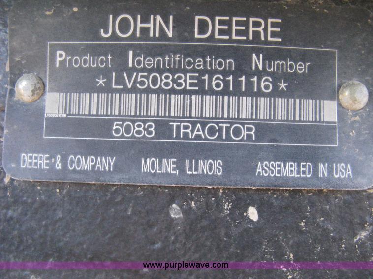 image for item H4335 2009 John Deere 5083E Limited MFWD tractor