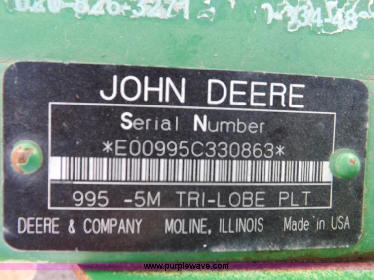 image for item I9238 2007 John Deere 4995 swather