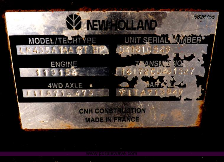 image for item I9239 New Holland LM435A telehandler