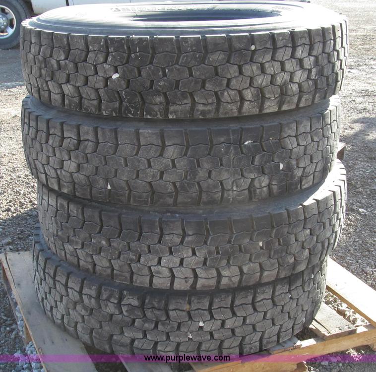 image for item Z9728 (7) M&S recapped 11R22.5 tires
