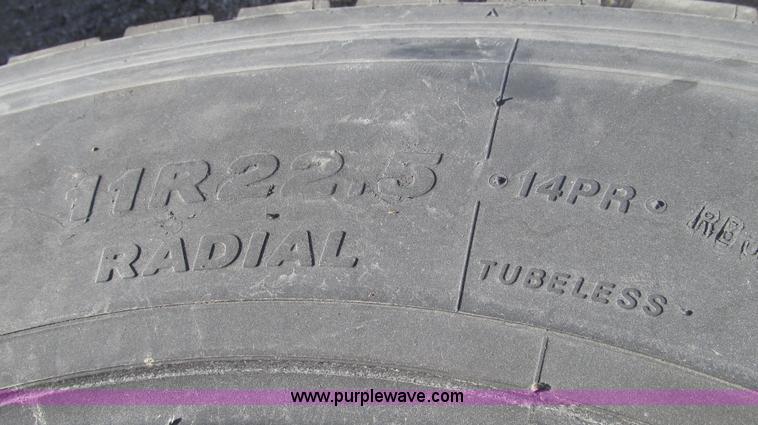 image for item Z9728 (7) M&S recapped 11R22.5 tires