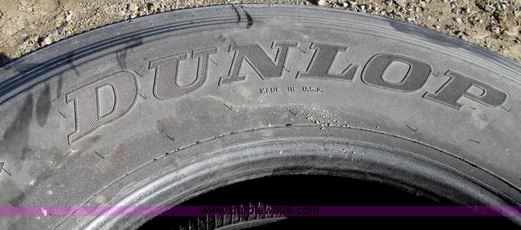 image for item Z9730 (2) Dunlop 11R24.5 steer axle tires