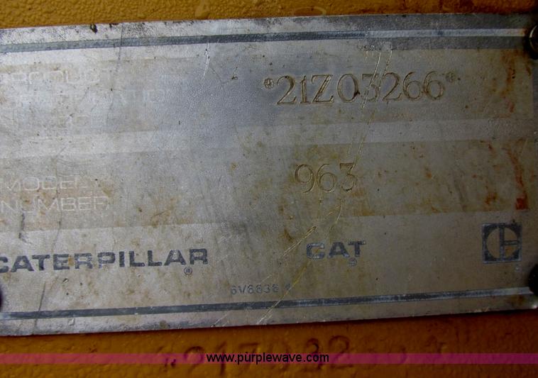 image for item AB9308 1990 Caterpillar 963 track loader