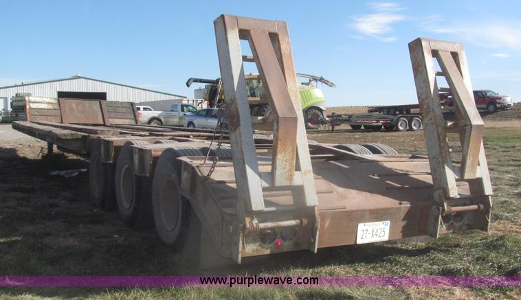 image for item AE9377 1974 Dorsey 30' dozer triple axle trailer