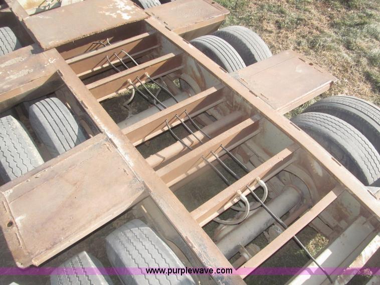 image for item AE9377 1974 Dorsey 30' dozer triple axle trailer