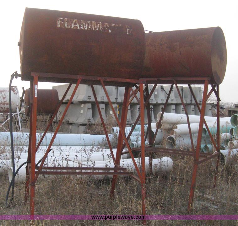 image for item AX9551 (2) gravity flow fuel tanks on stands