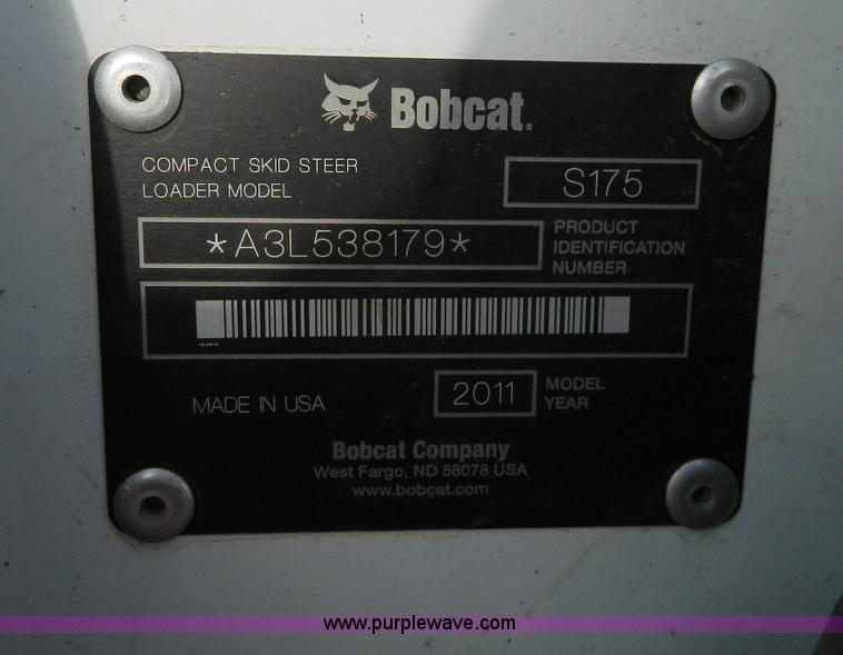 image for item D6080 2011 Bobcat S175 skid steer