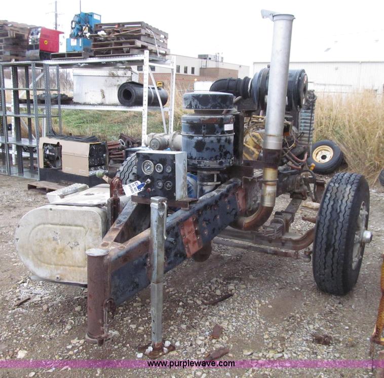 image for item E4641 Shop built single axle portable cement blower