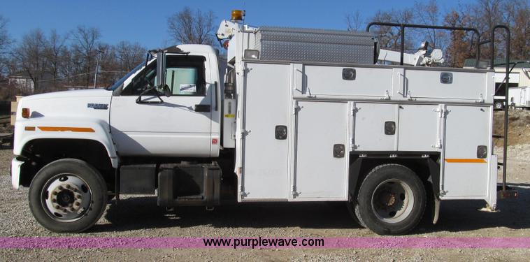 image for item G2203 1996 Chevrolet Kodiak service truck with Maintainer 3220 service crane