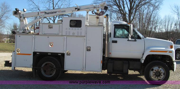 image for item G2203 1996 Chevrolet Kodiak service truck with Maintainer 3220 service crane