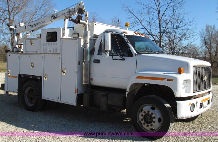 image for item G2203 1996 Chevrolet Kodiak service truck with Maintainer 3220 service crane