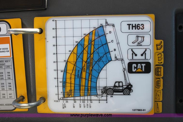 image for item G4452 2000 Caterpillar TH63 telehandler