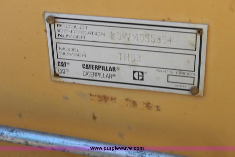 image for item G4452 2000 Caterpillar TH63 telehandler