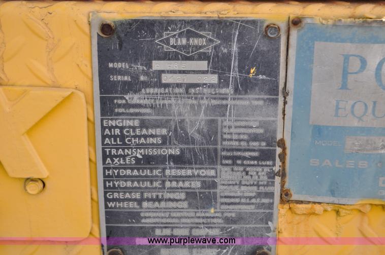 image for item G6325 Blaw-Knox PF65 wheel mounted asphalt paver