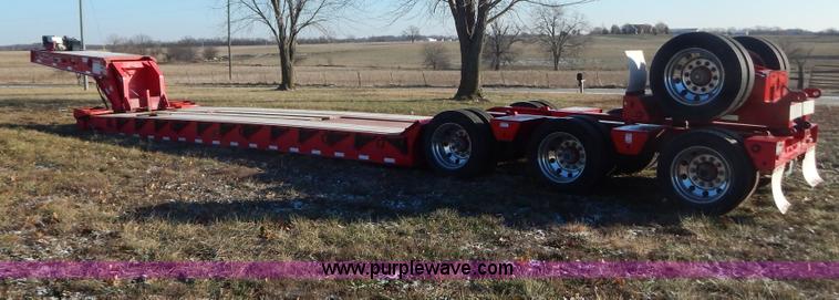 image for item H3920 1999 Talbert triple axle lowboy trailer with stinger