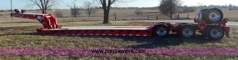 image for item H3920 1999 Talbert triple axle lowboy trailer with stinger