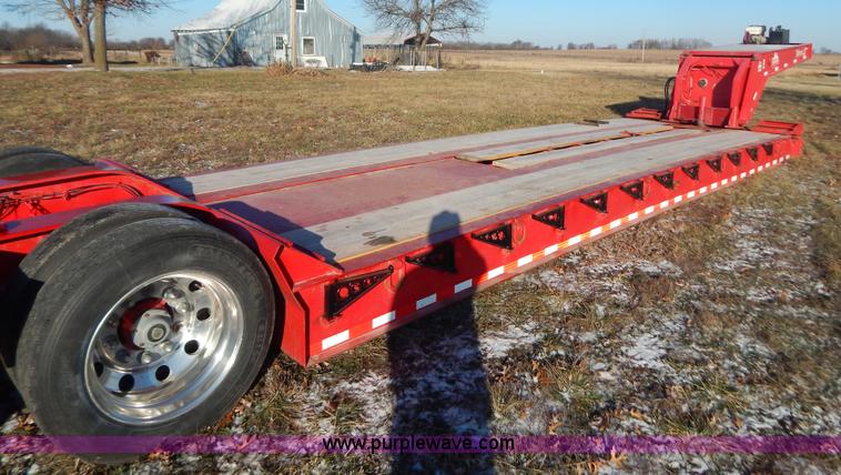 image for item H3920 1999 Talbert triple axle lowboy trailer with stinger